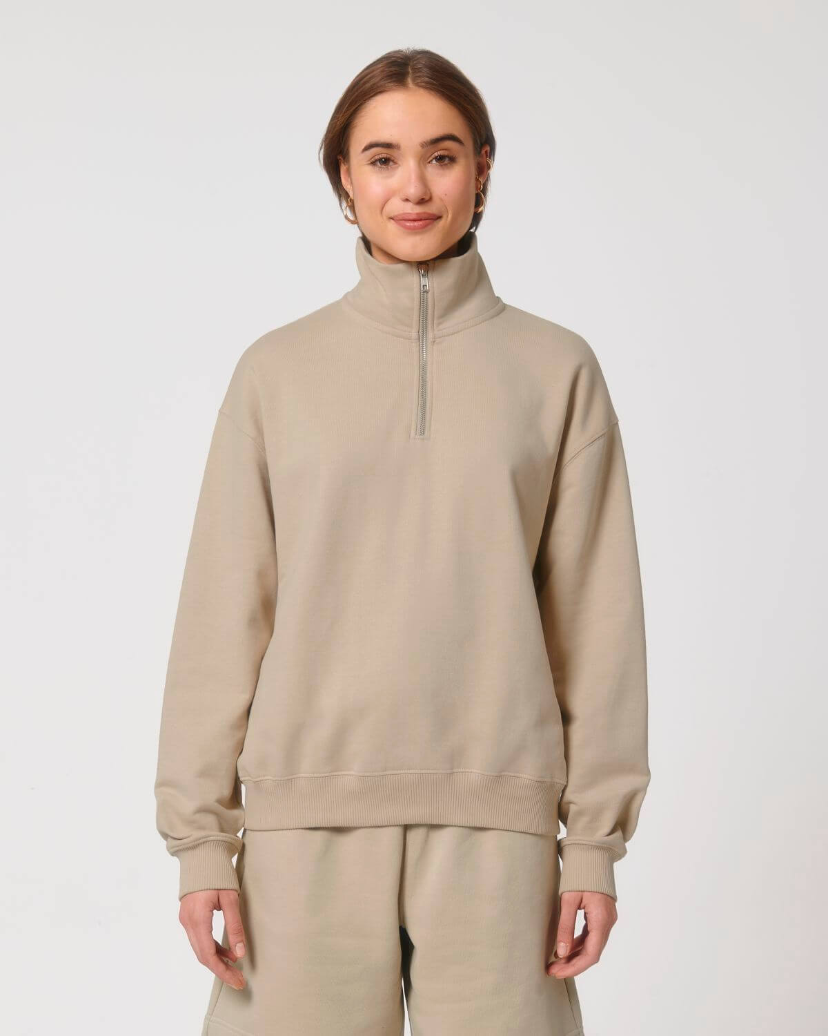 Laval - Boxy Damen Sweatshirt mit Reissverschluss