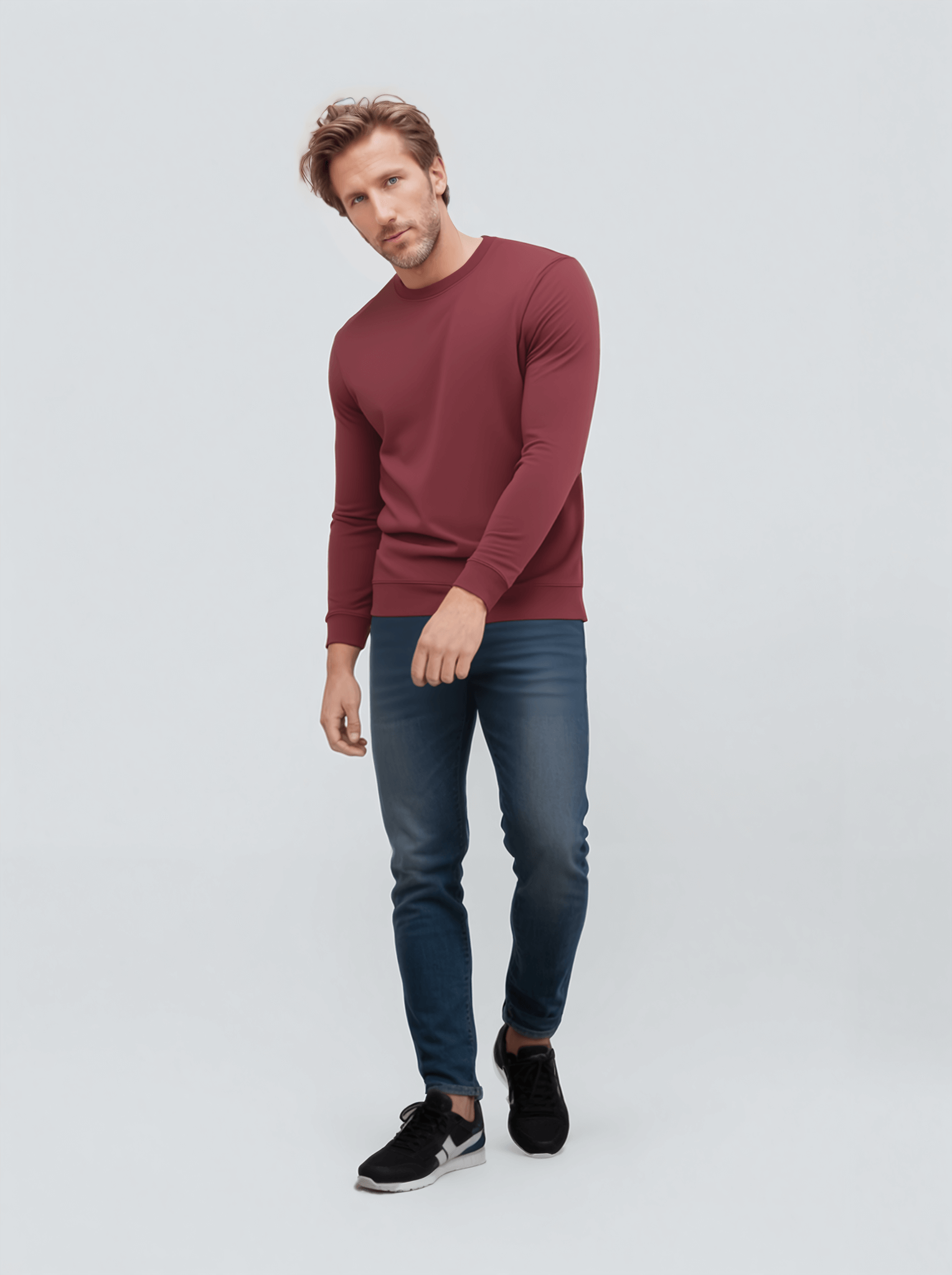 Langarm, Ärmel, Hosen, Person, Stehend