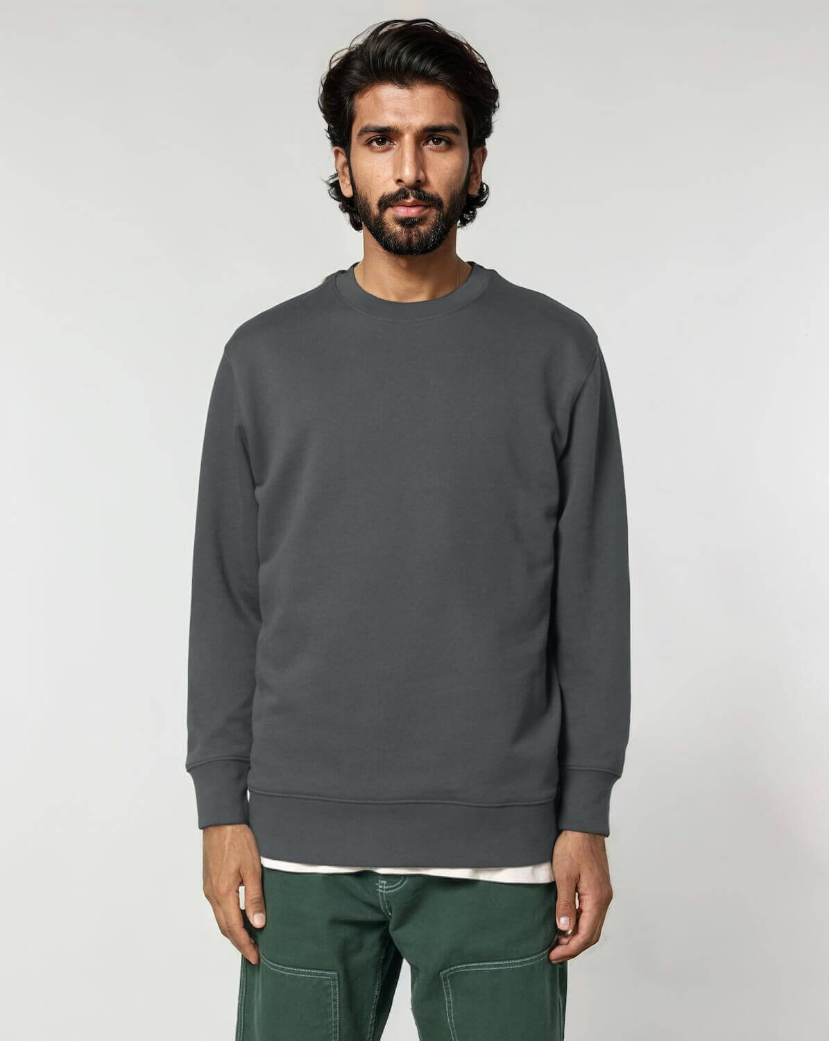 Langarm, Pullover, Sweatshirt, Mann, Person