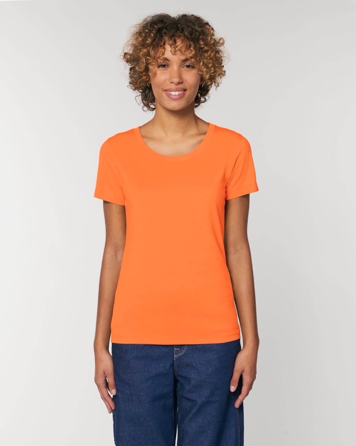 Orange Fritten - Fitted Women's T-Shirt