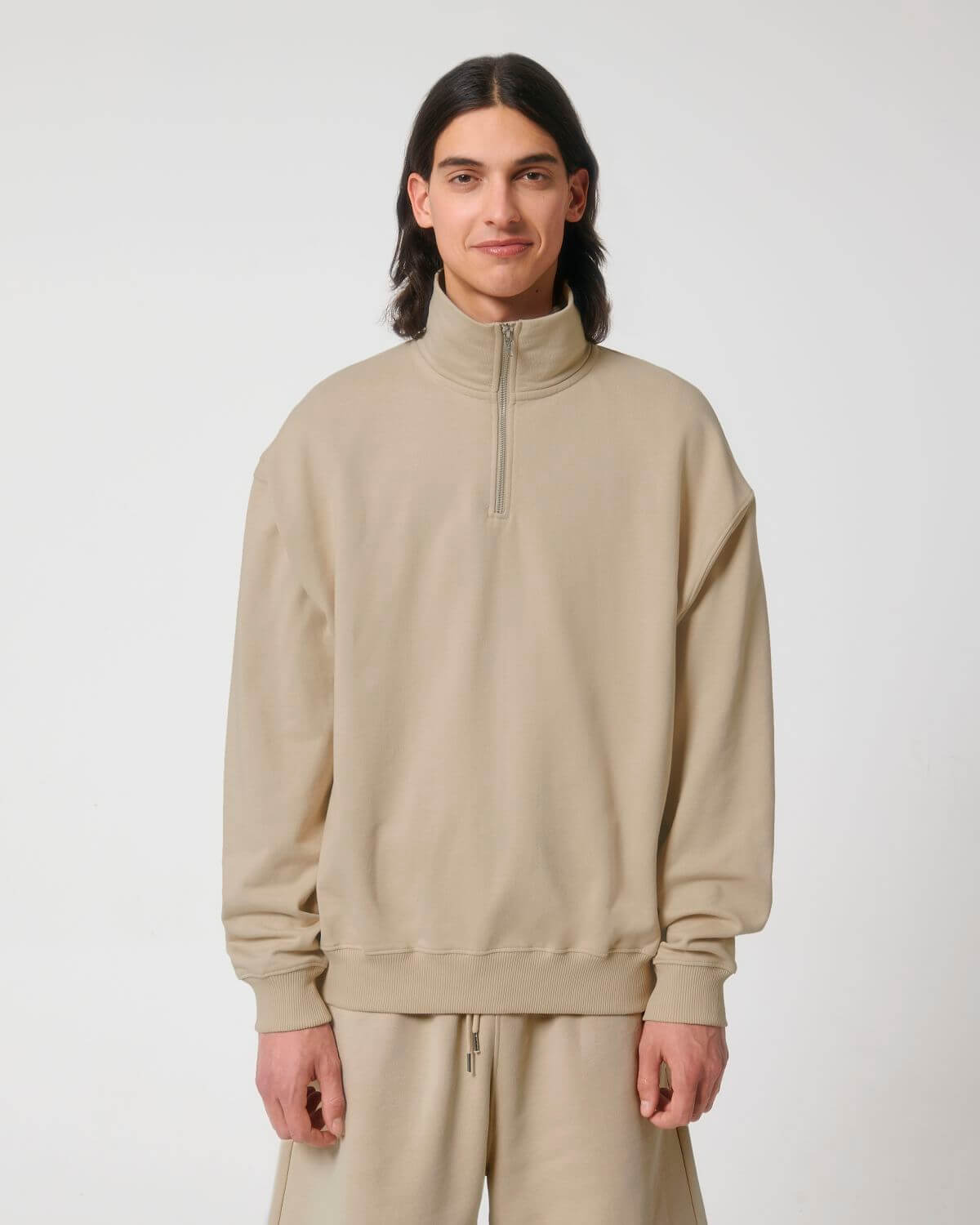 Laval - Boxy Unisex Quarter Zip Sweatshirt