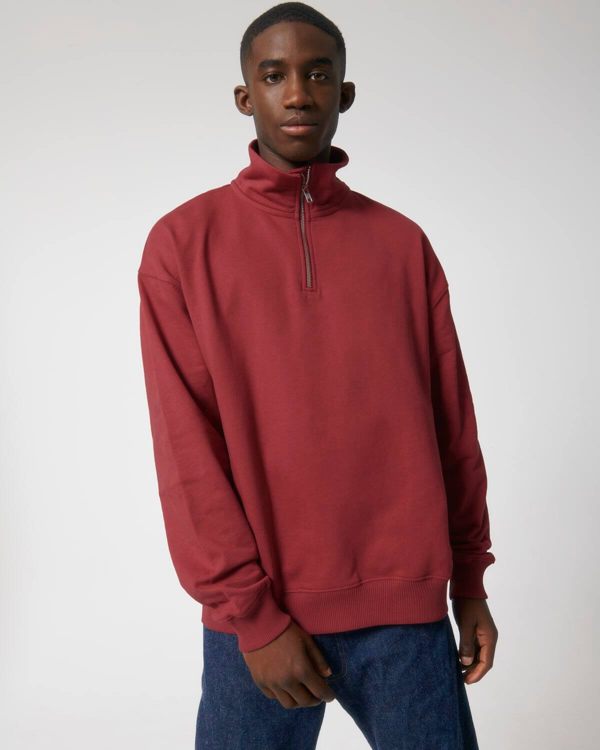 Laval - Boxy Unisex Quarter Zip Sweatshirt